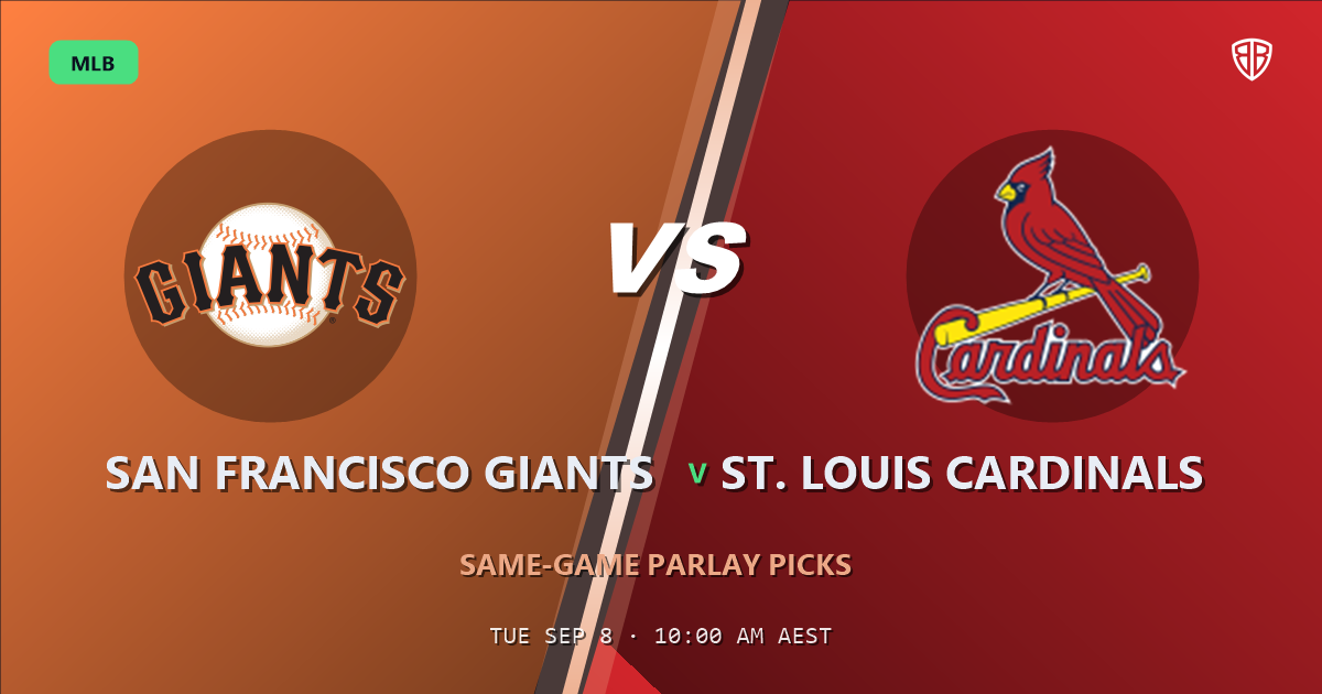 San Francisco Giants vs St. Louis Cardinals Prediction and Same Game Parlay picks, September 7, 2026