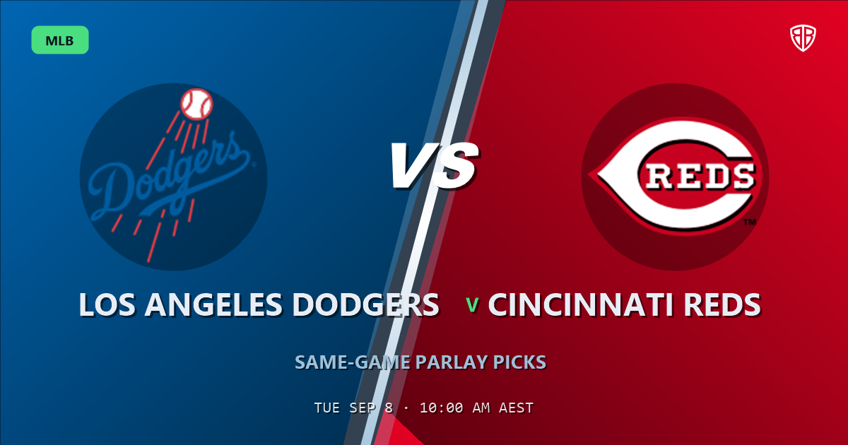 Los Angeles Dodgers vs Cincinnati Reds Prediction and Same Game Parlay picks, September 8, 2026