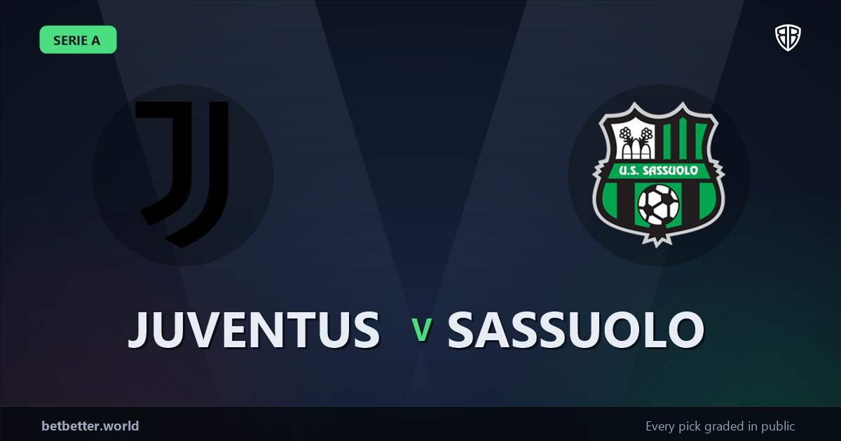 Juventus vs Sassuolo Prediction & Same Game Parlay picks Top SGP: Smart Betting Angles