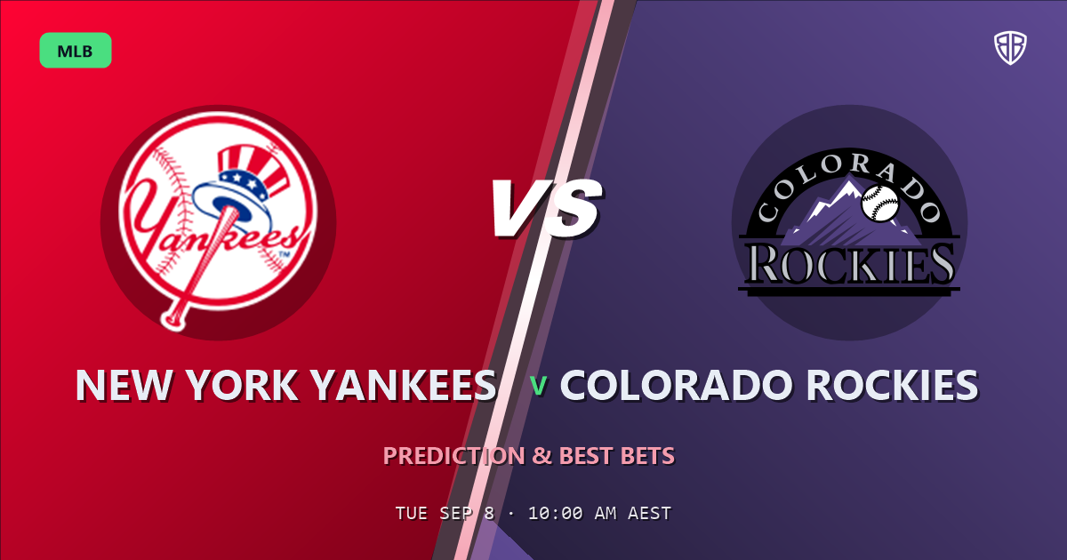 New York Yankees vs Colorado Rockies Prediction and Picks, September 8, 2026