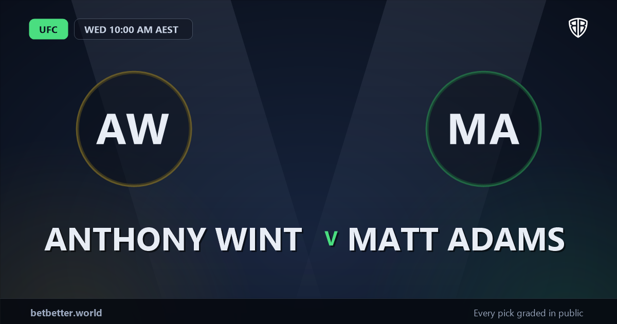 Anthony Wint vs Matt Adams Prediction & Picks: Don't Miss These Odds