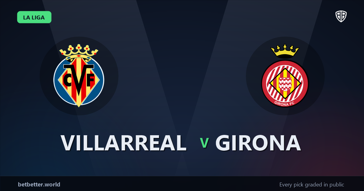 Villarreal vs Girona Prediction & Same Game Parlay picks Value Parlay: High-Value Opportunity