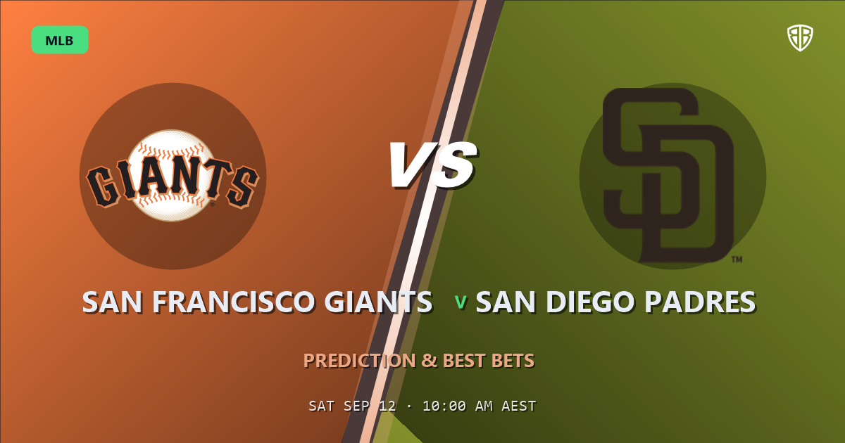 San Francisco Giants vs San Diego Padres Prediction and Picks, September 12, 2026