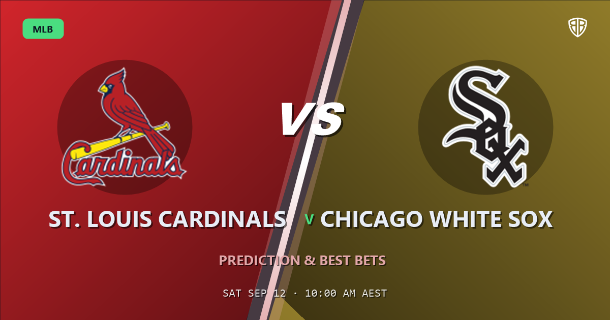 St. Louis Cardinals vs Chicago White Sox Prediction and Picks, September 12, 2026