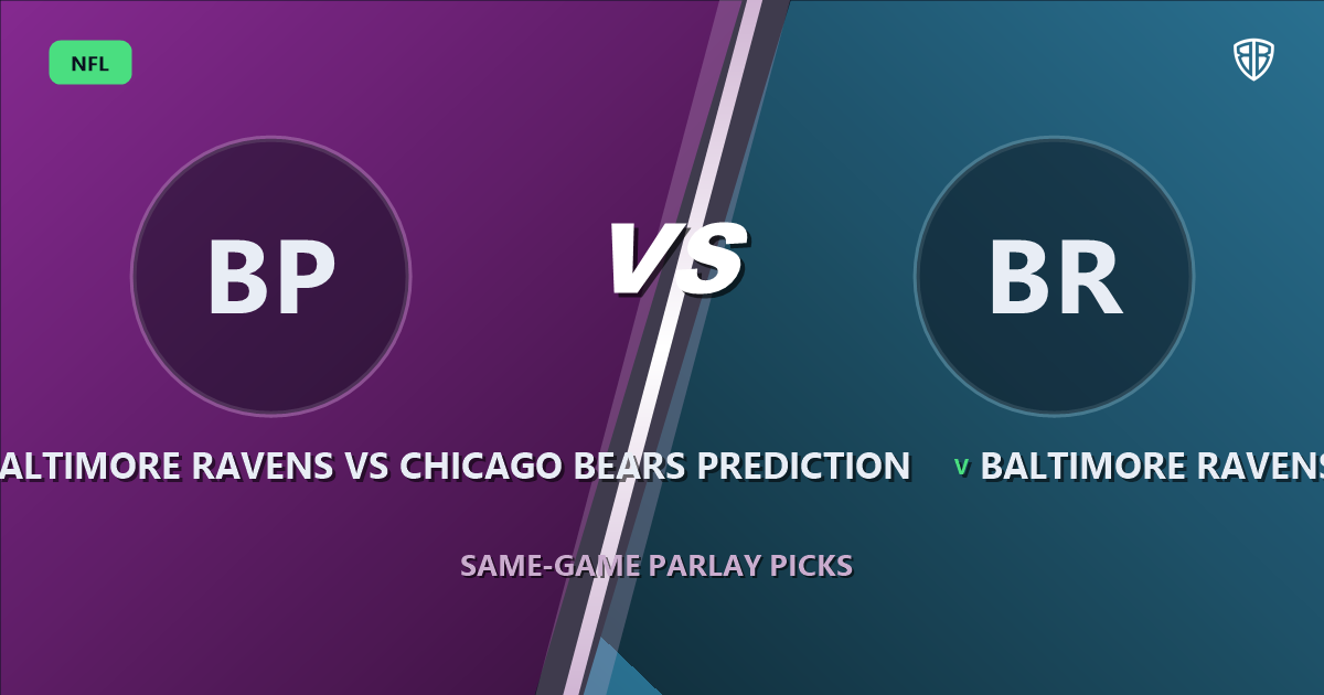 Baltimore Ravens vs Chicago Bears Prediction & Same Game Parlay Picks: High-Value Angles