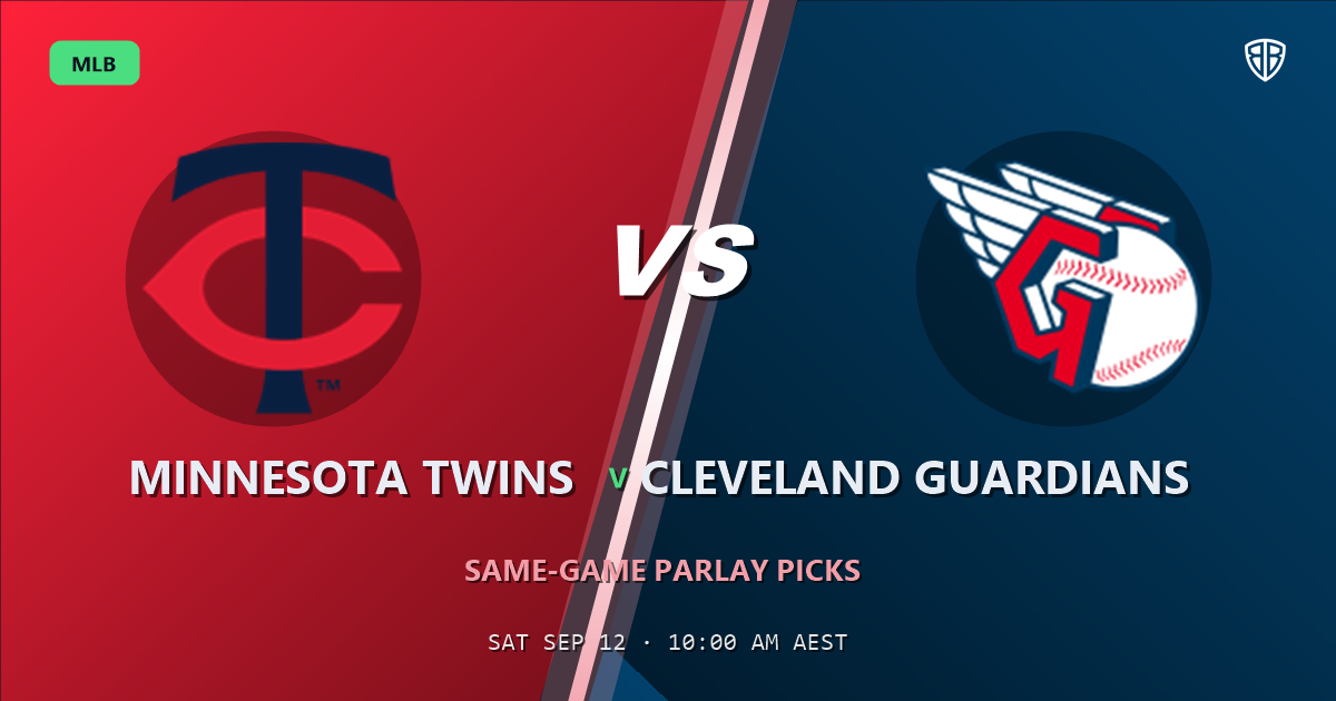Minnesota Twins vs Cleveland Guardians Prediction and Same Game Parlay picks, September 13, 2026