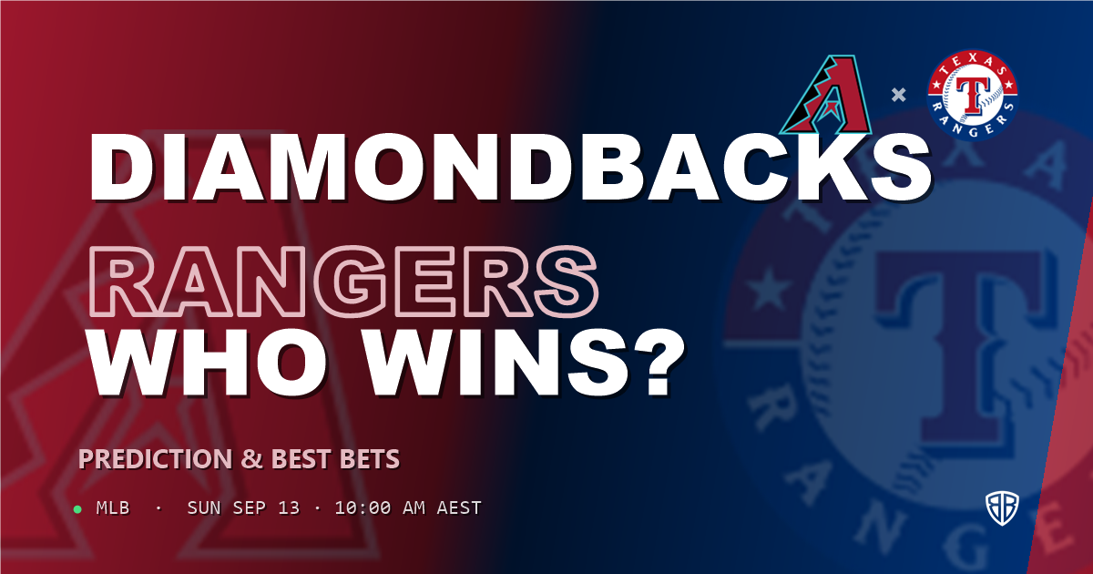 Arizona Diamondbacks vs Texas Rangers Prediction and Picks, September 13, 2026