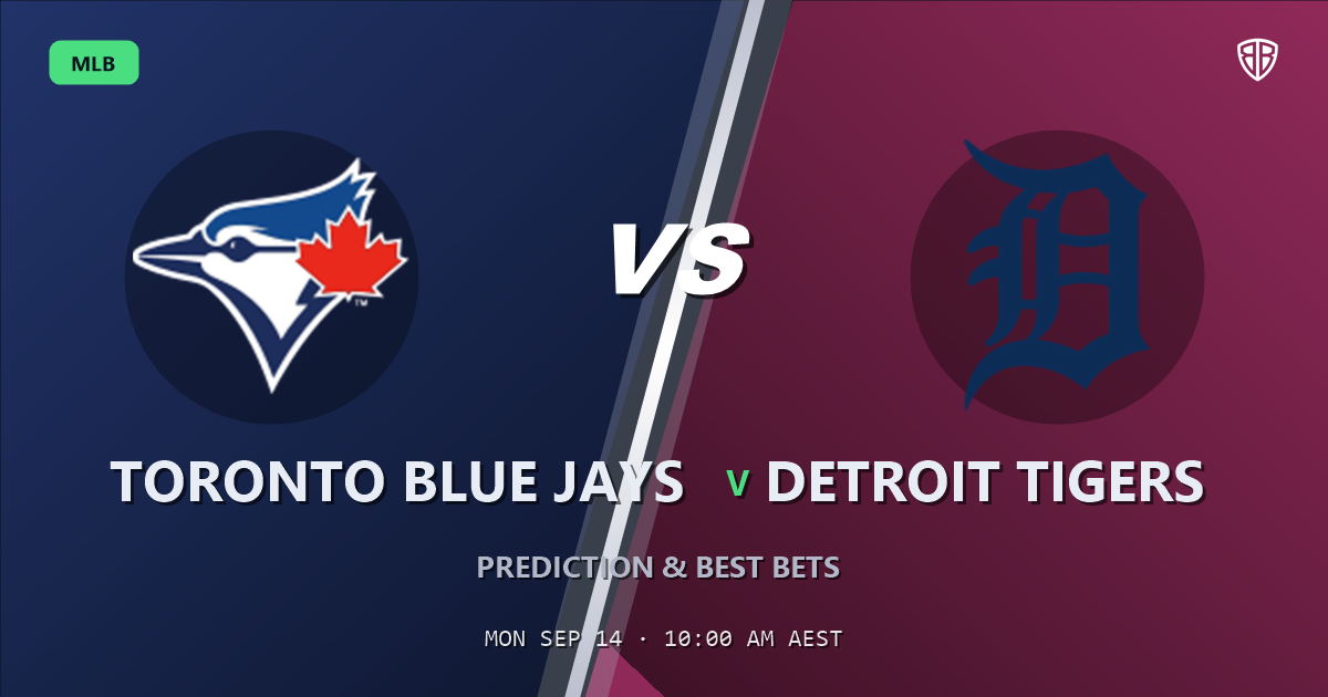 Toronto Blue Jays vs Detroit Tigers Prediction and Picks, September 14, 2026