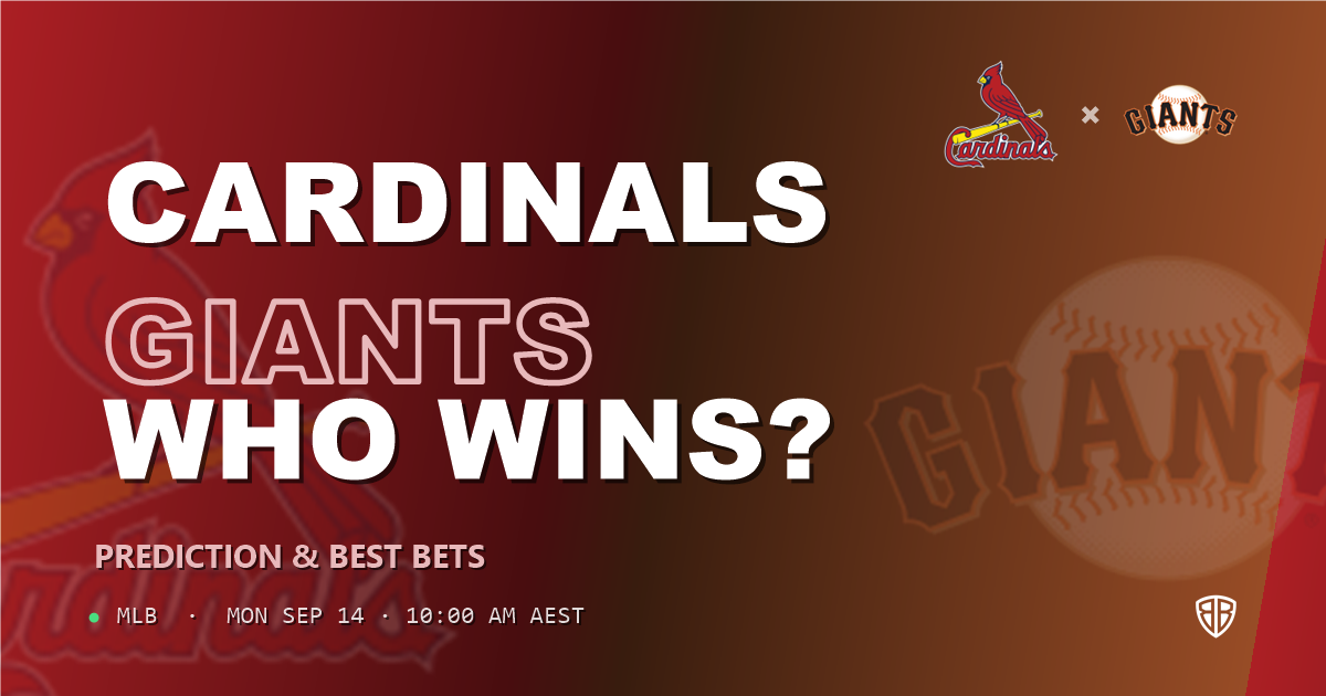 St. Louis Cardinals vs San Francisco Giants Prediction and Picks, September 14, 2026