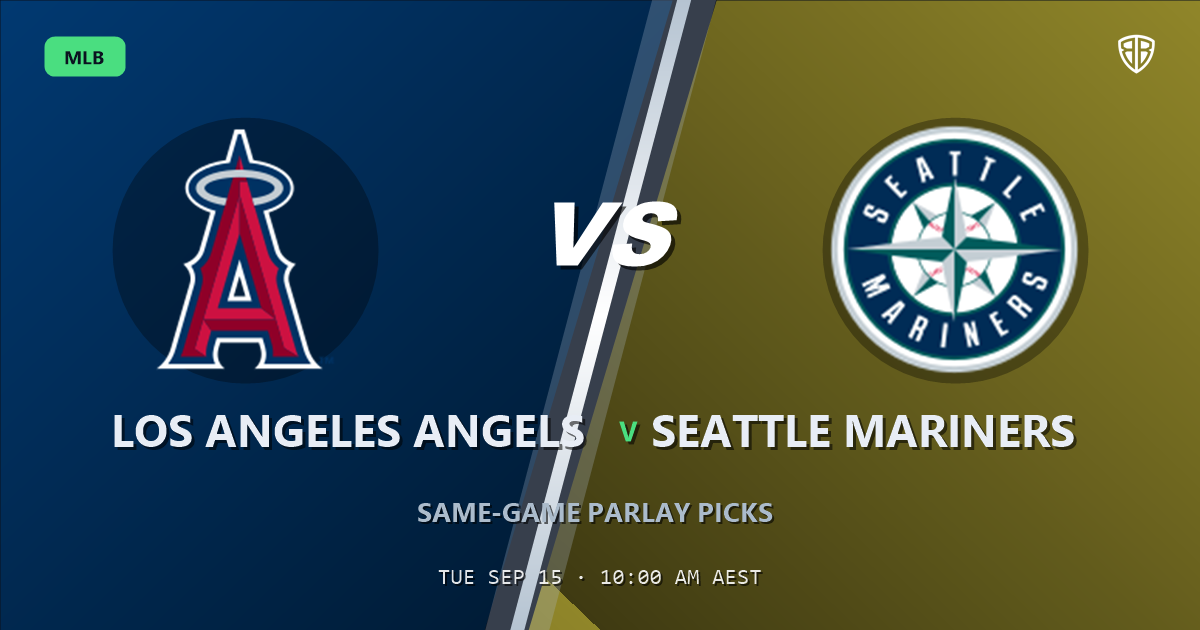 Los Angeles Angels vs Seattle Mariners Prediction and Same Game Parlay picks, September 14, 2026