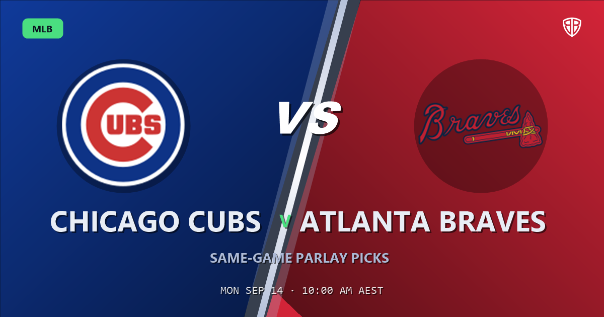 Chicago Cubs vs Atlanta Braves Prediction and Same Game Parlay picks, September 15, 2026