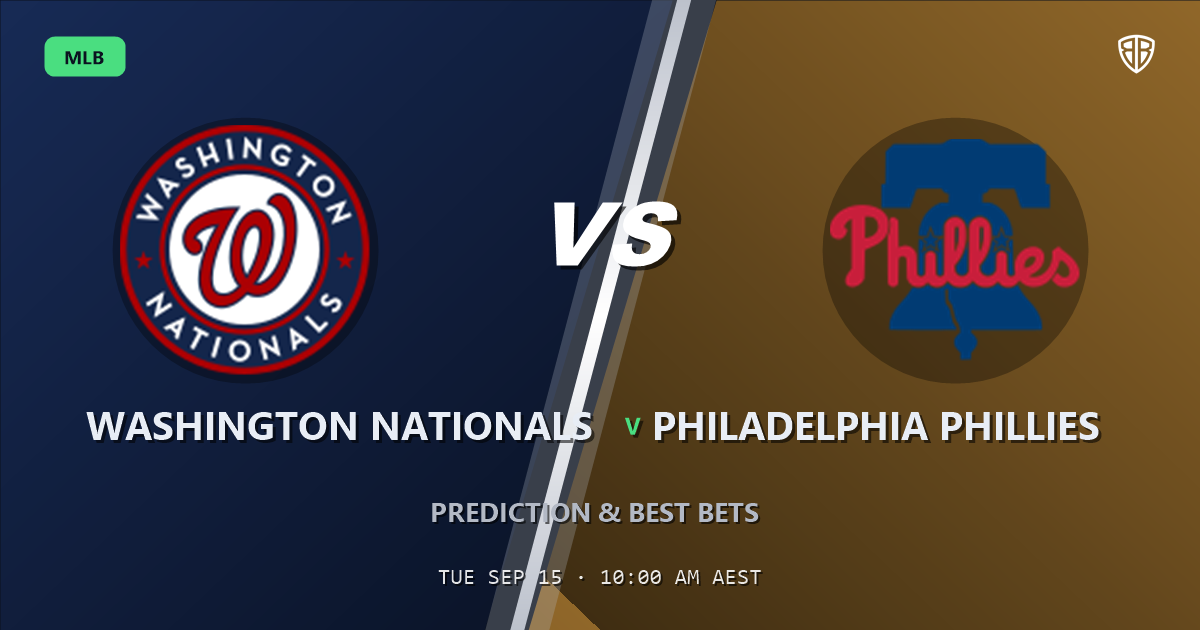 Washington Nationals vs Philadelphia Phillies Prediction and Picks, September 15, 2026