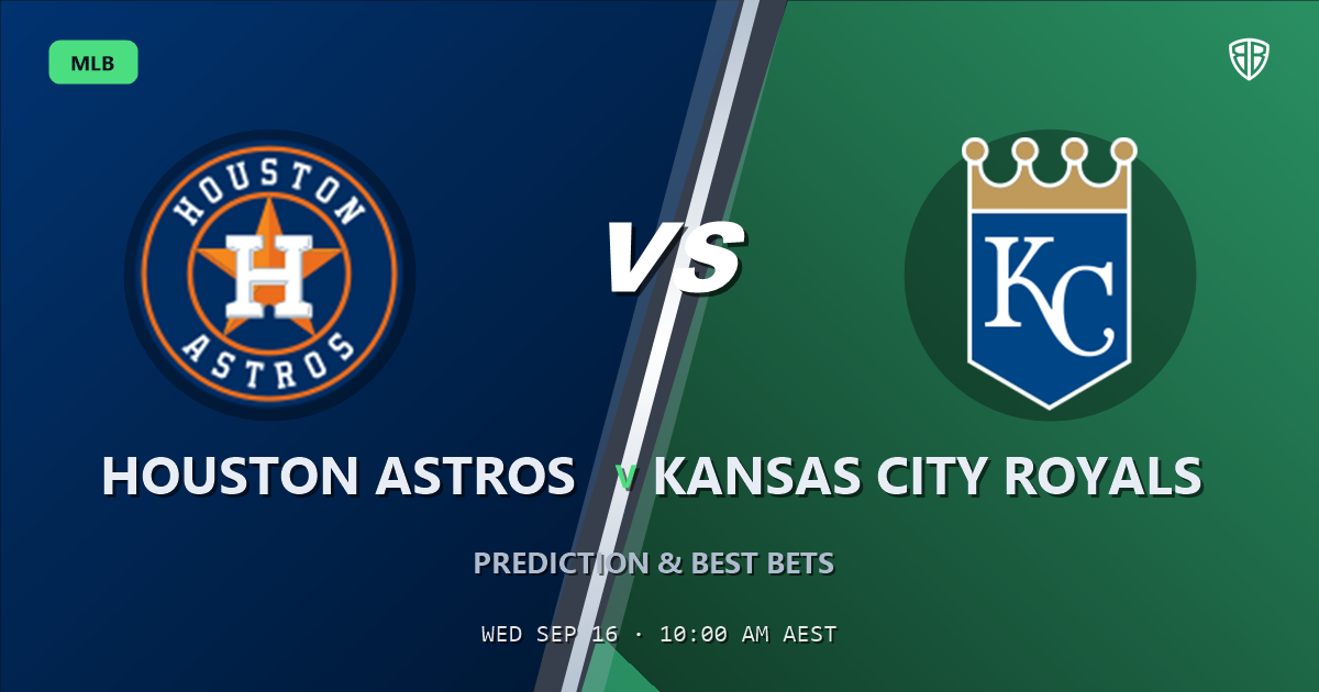 Houston Astros vs Kansas City Royals Prediction and Picks, September 15, 2026