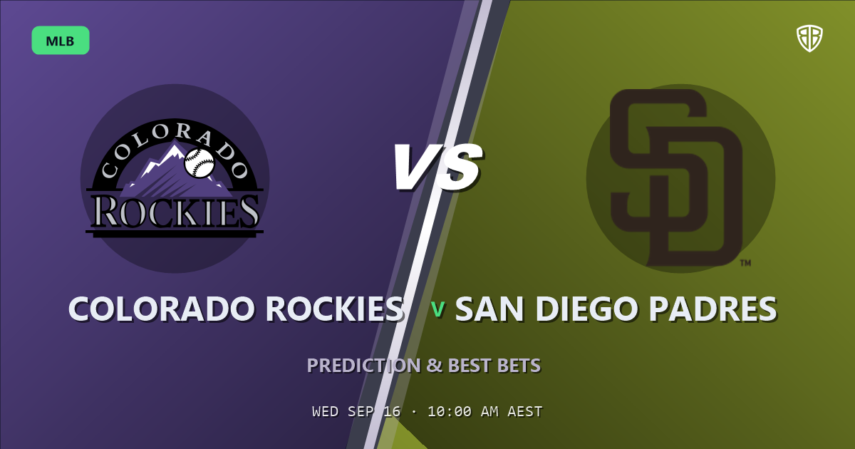 Colorado Rockies vs San Diego Padres Prediction and Picks, September 15, 2026