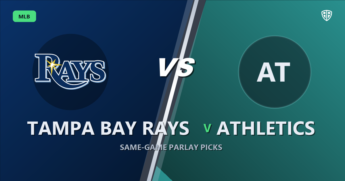 Tampa Bay Rays vs Athletics Prediction and Same Game Parlay picks, September 15, 2026