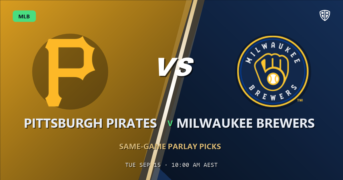 Pittsburgh Pirates vs Milwaukee Brewers Prediction and Same Game Parlay picks, September 16, 2026
