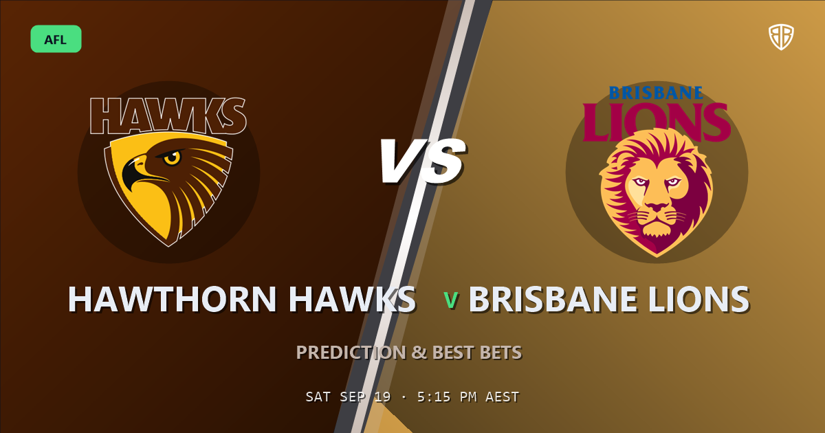 Hawthorn Hawks vs Brisbane Lions Prediction, Tips & Odds