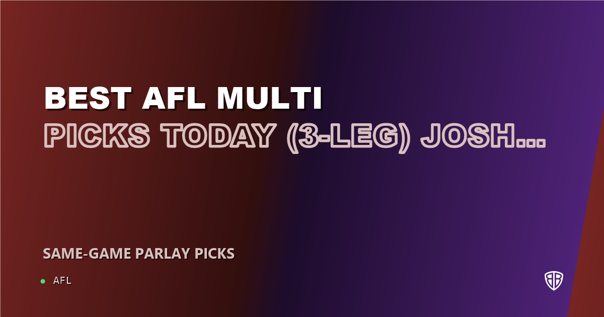 Best AFL Multi Picks Today, Sunday 09/20 (3-Leg) Josh Dunkley Prop Focus: Expert Footy Selections