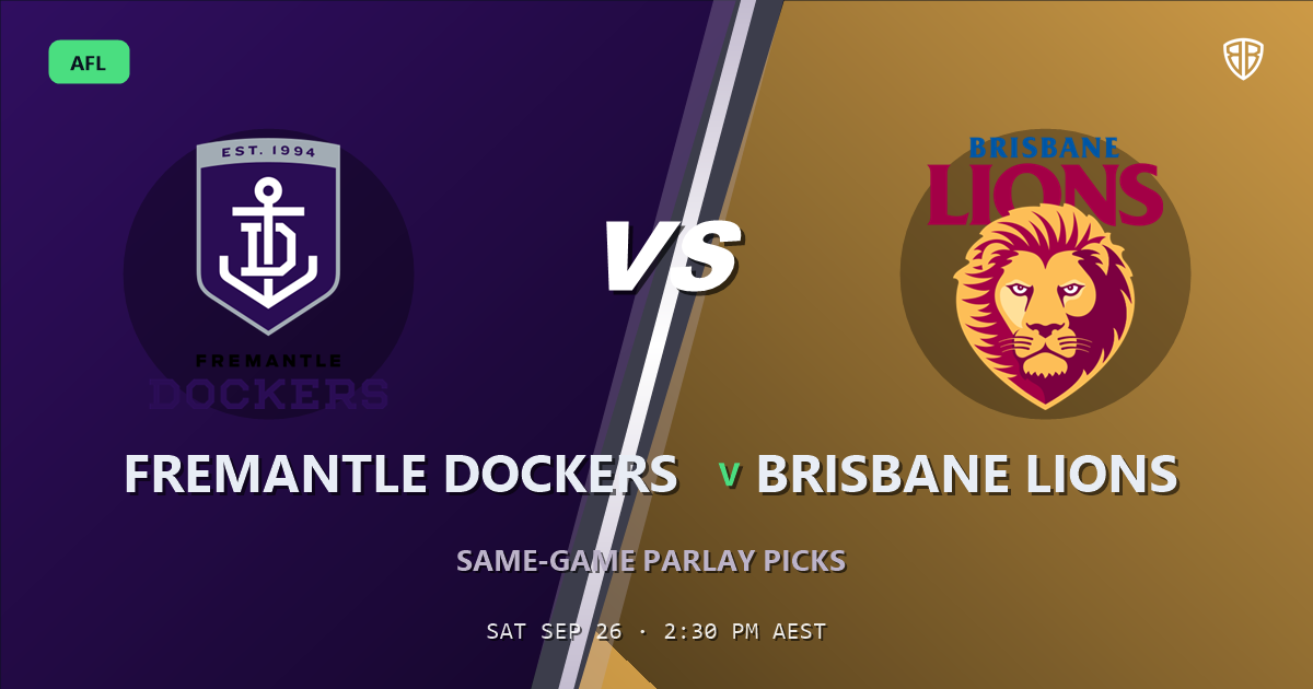 Fremantle Dockers vs Brisbane Lions Prediction & Same Game Multi picks Key Insights: Don't Miss These Odds