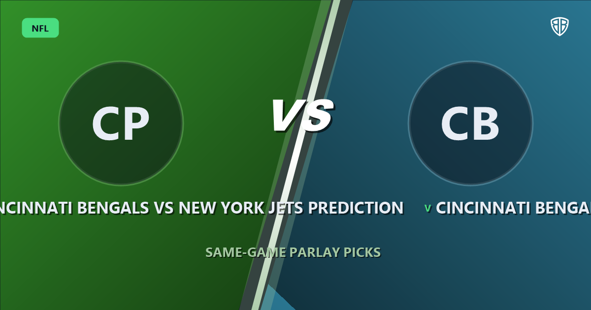 Cincinnati Bengals vs New York Jets Prediction & Same Game Parlay Picks: High-Value Angles