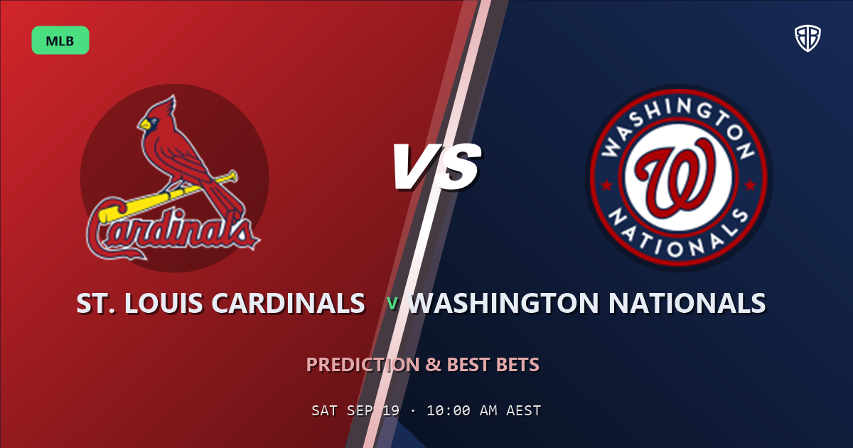 St. Louis Cardinals vs Washington Nationals Prediction and Picks, September 18, 2026