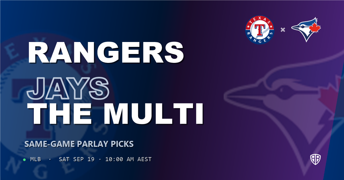 Texas Rangers vs Toronto Blue Jays Prediction and Same Game Parlay picks, September 18, 2026