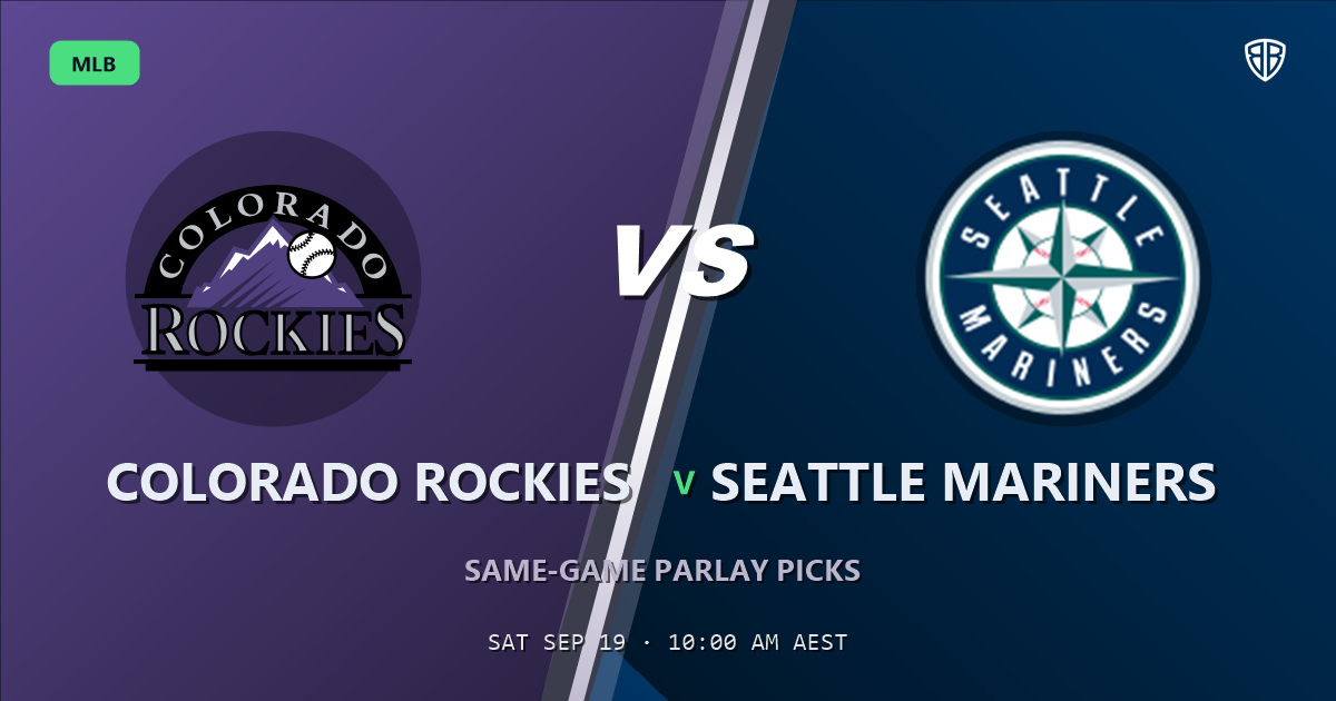 Colorado Rockies vs Seattle Mariners Prediction and Same Game Parlay picks, September 18, 2026