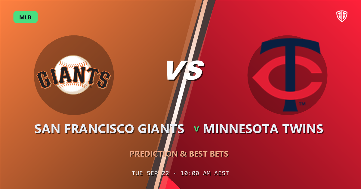 San Francisco Giants vs Minnesota Twins Prediction and Picks, September 21, 2026