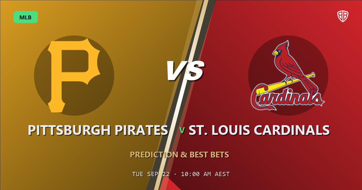 Pittsburgh Pirates vs St. Louis Cardinals Prediction and Picks, September 22, 2026