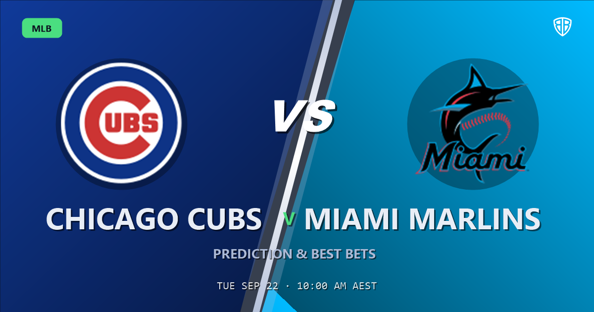 Chicago Cubs vs Miami Marlins Prediction and Picks, September 22, 2026