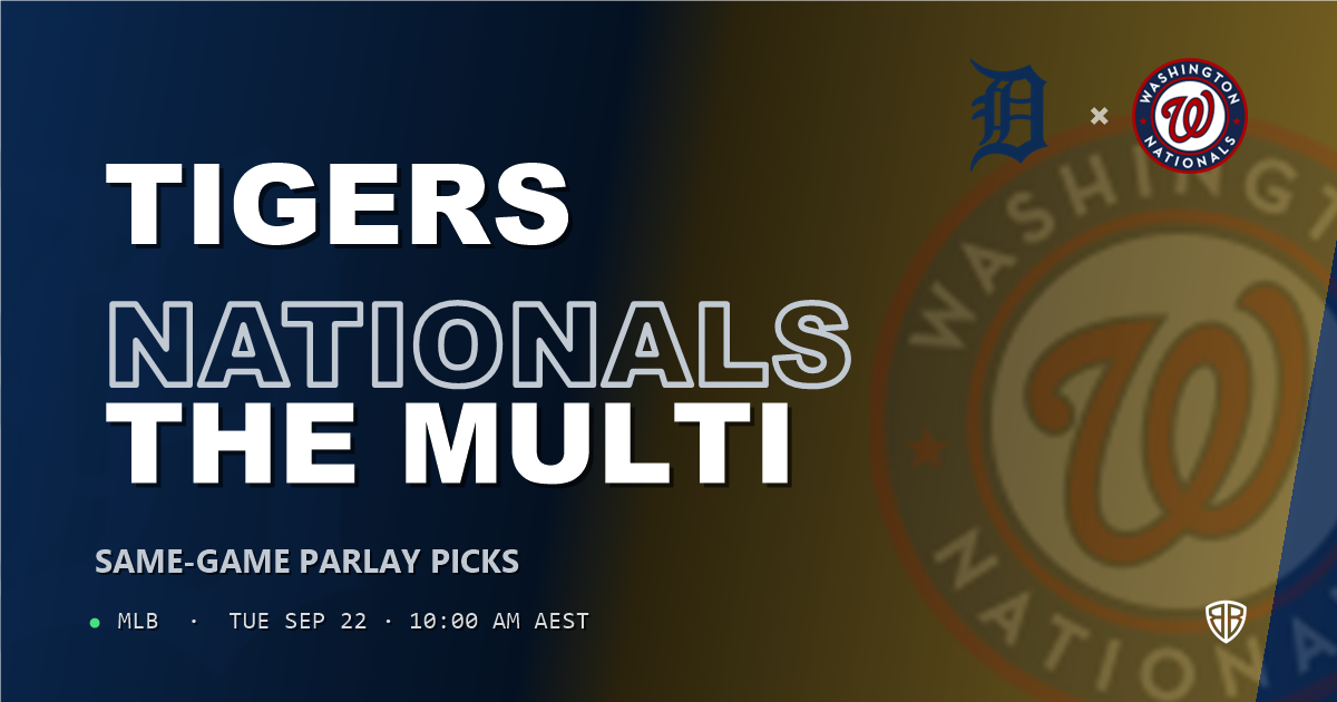 Detroit Tigers vs Washington Nationals Prediction and Same Game Parlay picks, September 22, 2026