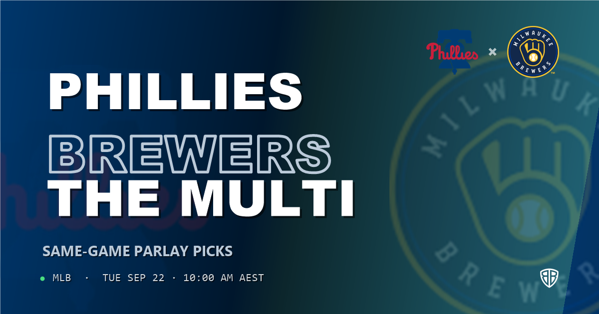 Philadelphia Phillies vs Milwaukee Brewers Prediction and Same Game Parlay picks, September 23, 2026