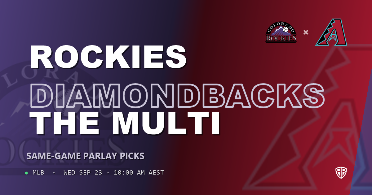Colorado Rockies vs Arizona Diamondbacks Prediction and Same Game Parlay picks, September 23, 2026