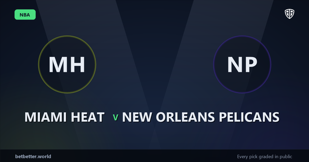 Miami Heat vs New Orleans Pelicans Prediction & Same Game Parlay picks Key Insights: High-Value Opportunity