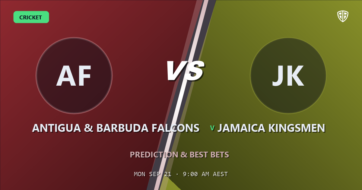 Antigua & Barbuda Falcons vs Jamaica Kingsmen Prediction & Picks: Smart Betting Angles