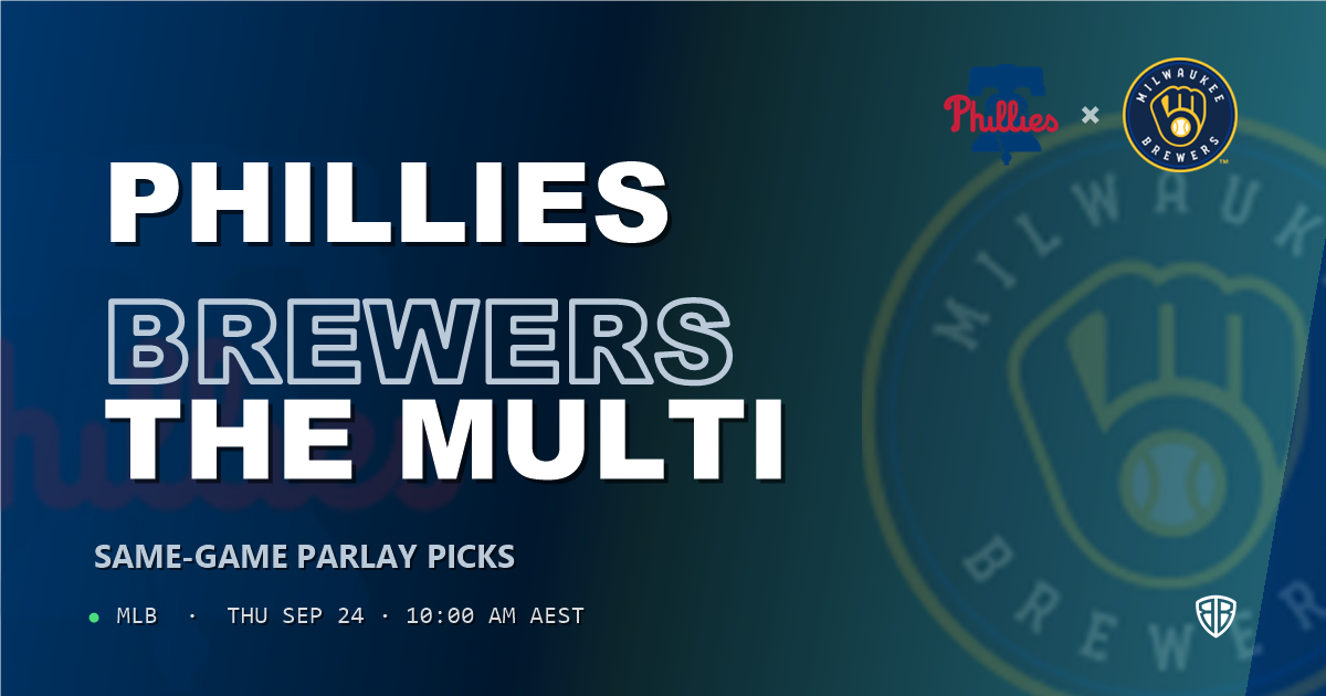 Philadelphia Phillies vs Milwaukee Brewers Prediction and Same Game Parlay picks, September 25, 2026