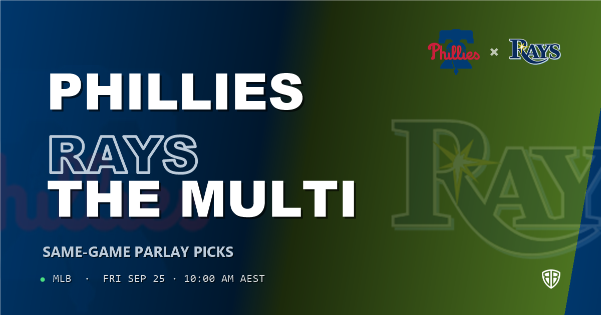 Philadelphia Phillies vs Tampa Bay Rays Prediction and Same Game Parlay picks, September 25, 2026