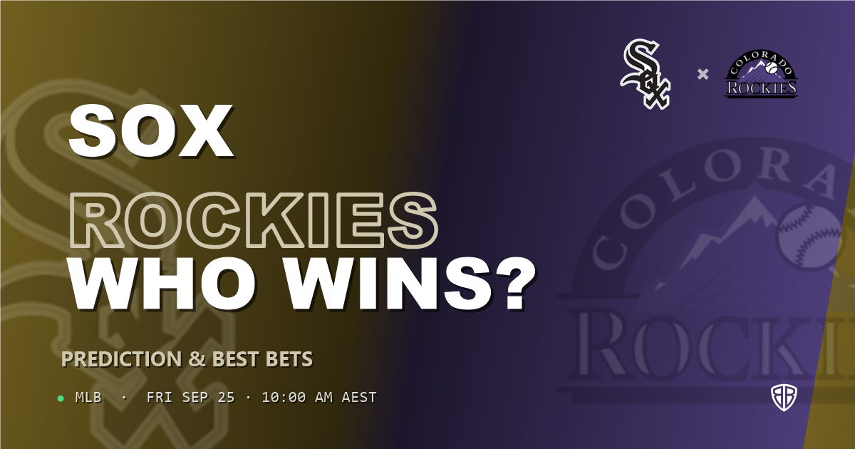 Chicago White Sox vs Colorado Rockies Prediction and Picks, September 25, 2026
