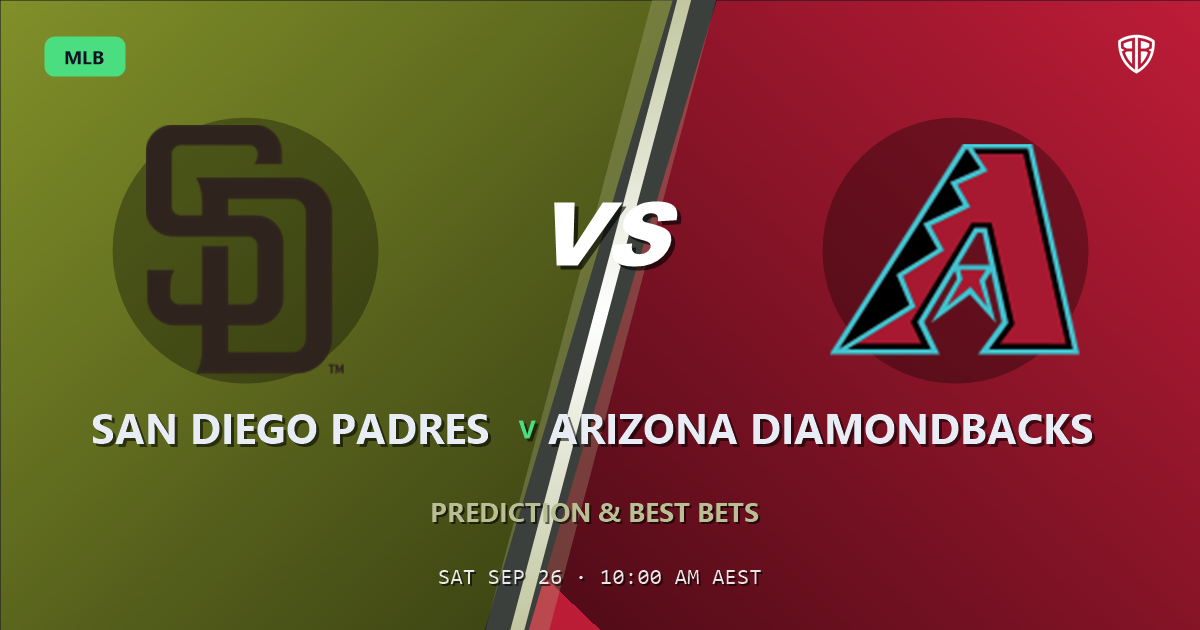 San Diego Padres vs Arizona Diamondbacks Prediction and Picks, September 25, 2026