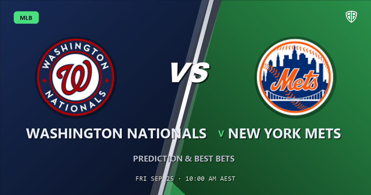 Washington Nationals vs New York Mets Prediction and Picks, September 25, 2026