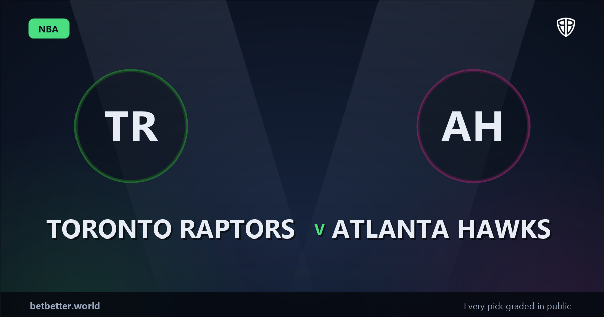 Toronto Raptors vs Atlanta Hawks Prediction & Same Game Parlay picks Key Insights: High-Value Opportunity