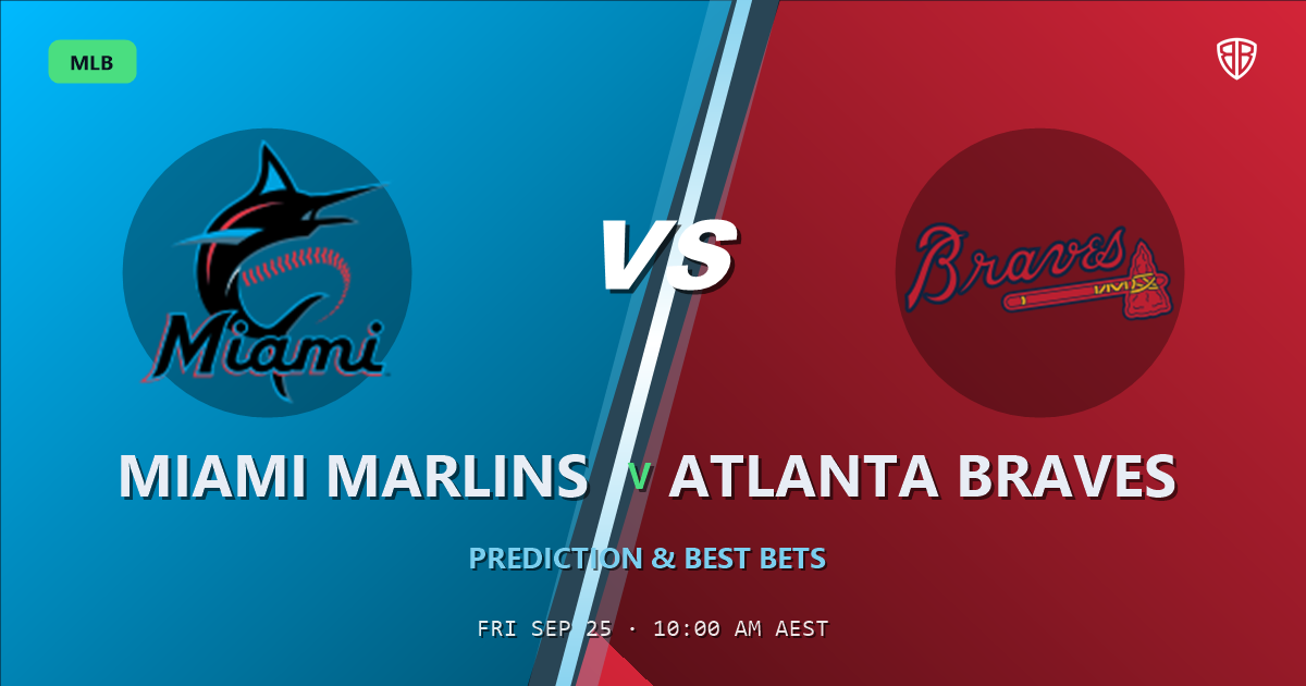 Miami Marlins vs Atlanta Braves Prediction and Picks, September 25, 2026