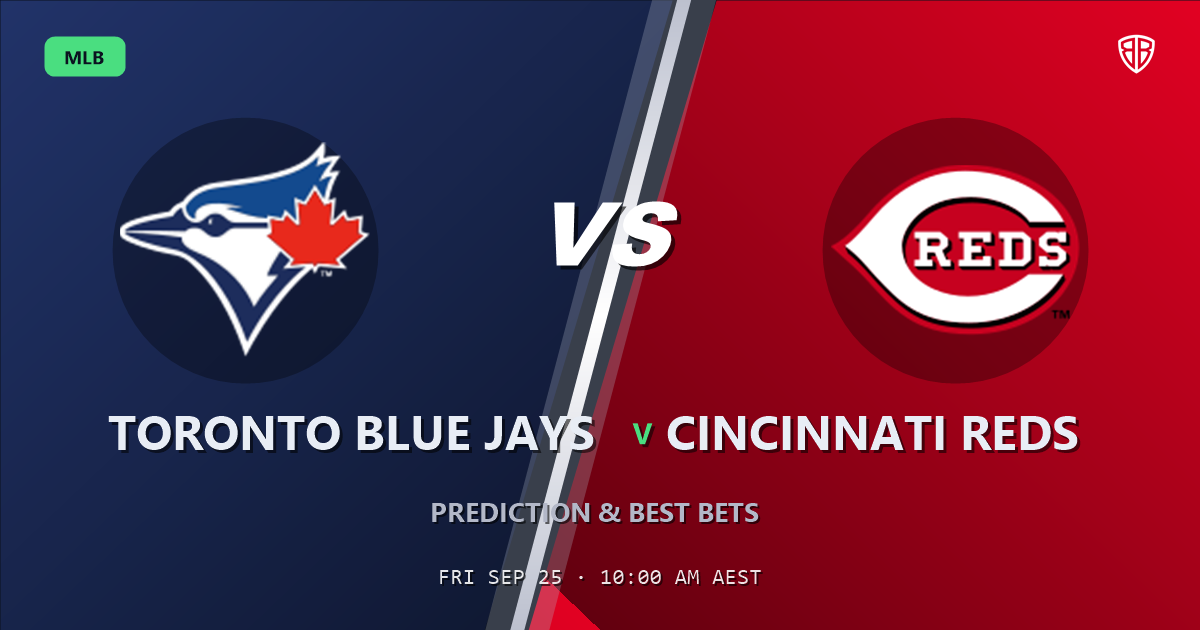 Toronto Blue Jays vs Cincinnati Reds Prediction and Picks, September 26, 2026