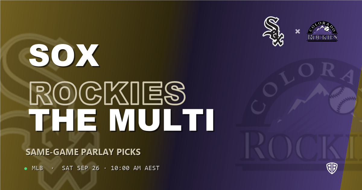 Chicago White Sox vs Colorado Rockies Prediction and Same Game Parlay picks, September 26, 2026