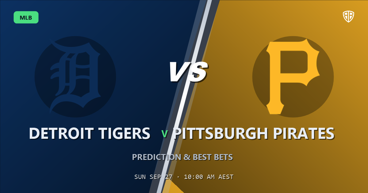 Detroit Tigers vs Pittsburgh Pirates Prediction and Picks, September 27, 2026