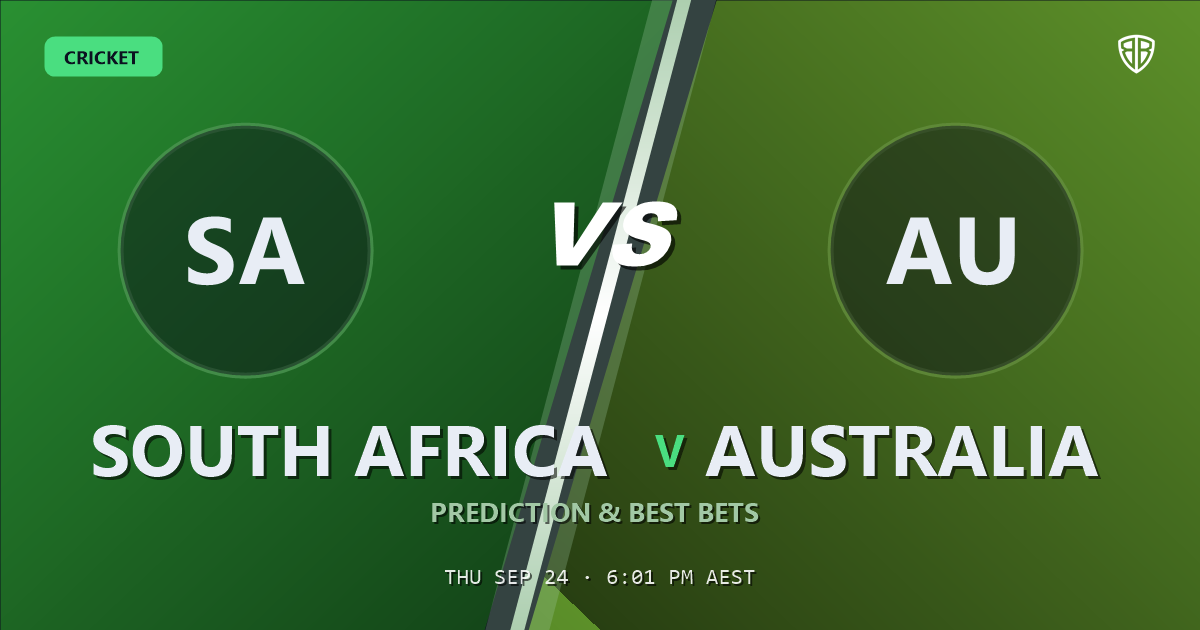 South Africa vs Australia Prediction & Picks: Stat-Based Insights