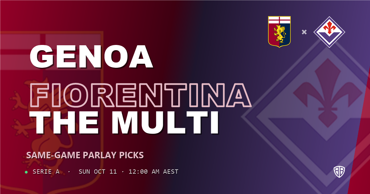 Genoa vs Fiorentina Prediction & Same Game Parlay picks, October 10, 2026