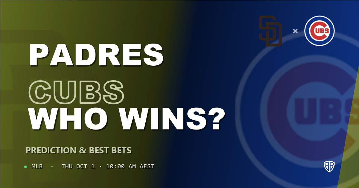 San Diego Padres vs Chicago Cubs Prediction and Picks, September 30, 2026