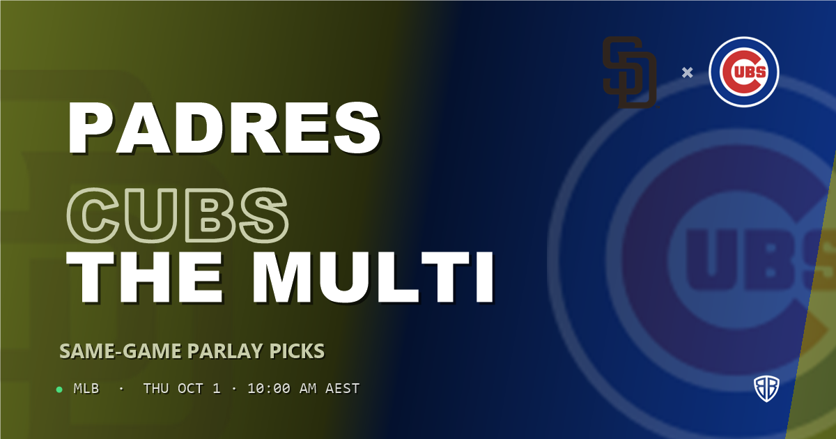 San Diego Padres vs Chicago Cubs Prediction and Same Game Parlay picks, October 1, 2026