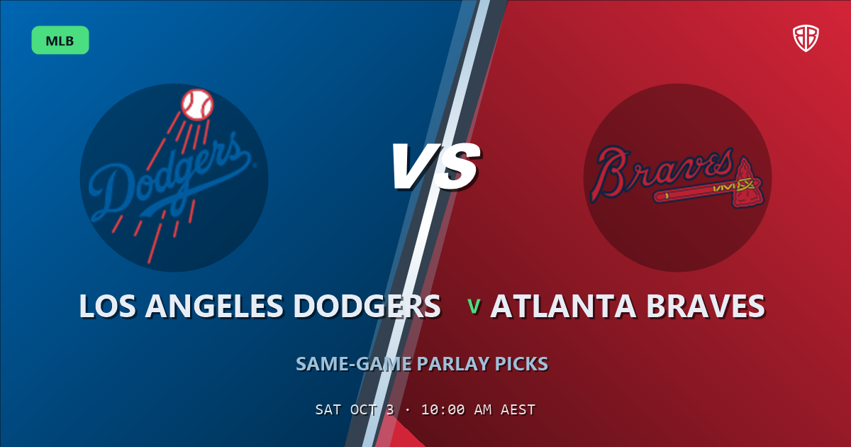 Los Angeles Dodgers vs Atlanta Braves Prediction and Same Game Parlay picks, October 3, 2026